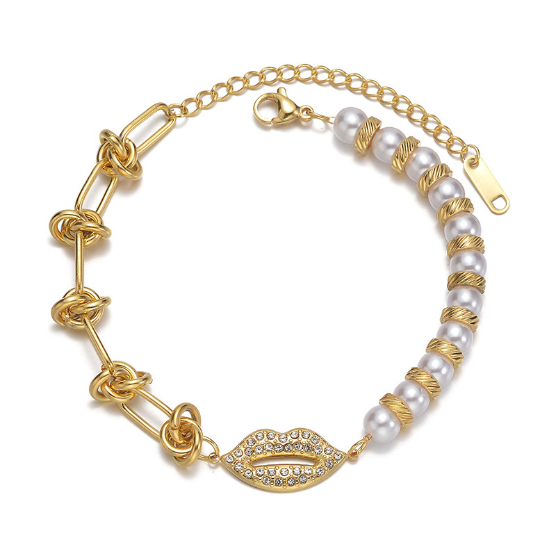 Diamond Pearl Bracelet Image 6