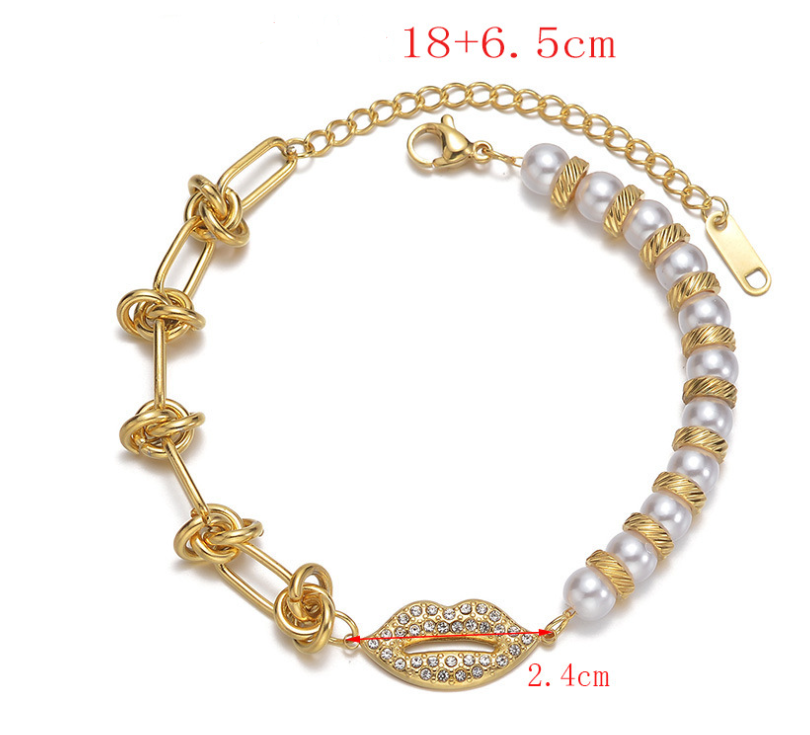 Diamond Pearl Bracelet Image 1