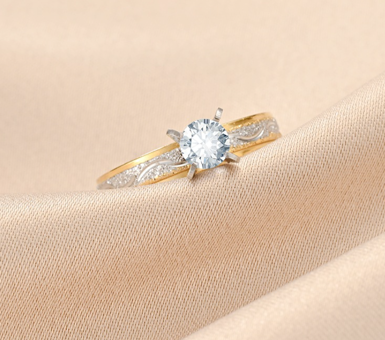 Titanium Steel Ring Pair Image 2