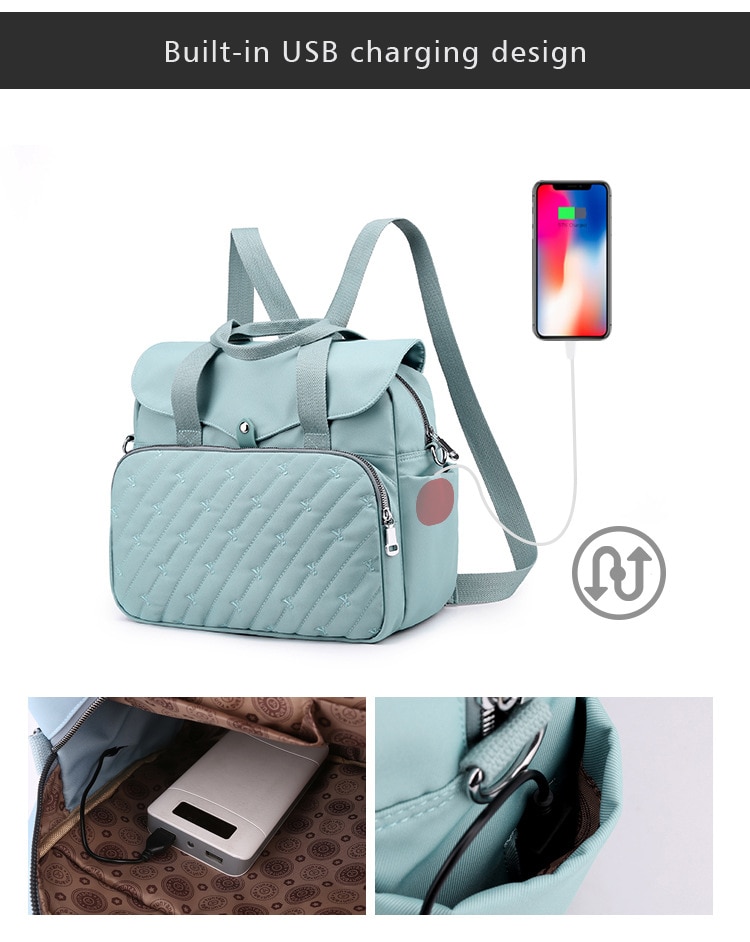 Embroidery Fashion Backpack 2