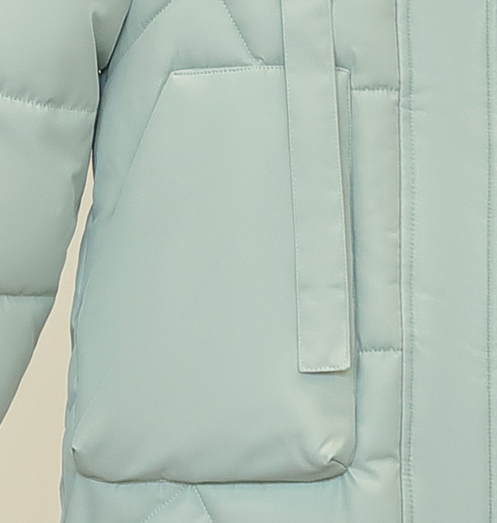 Detachable Hat Women's Mid-length Thickened Coat - Image 3