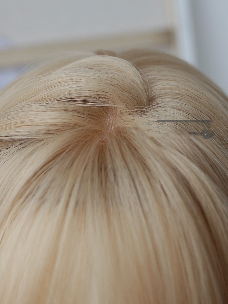 Long Straight Hair Cos Platinum Fashion Image 3
