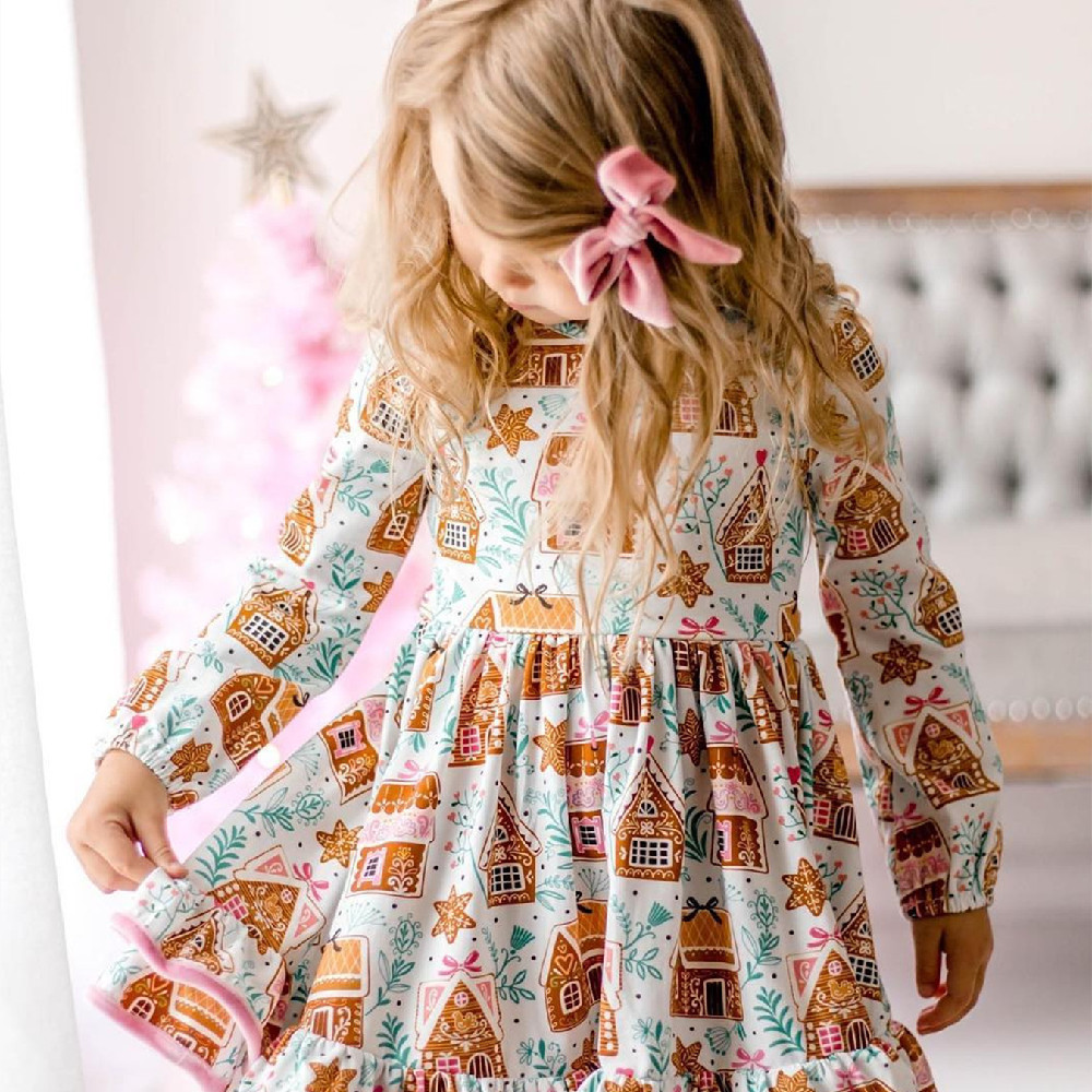 Girls' Printed Dress Image 4