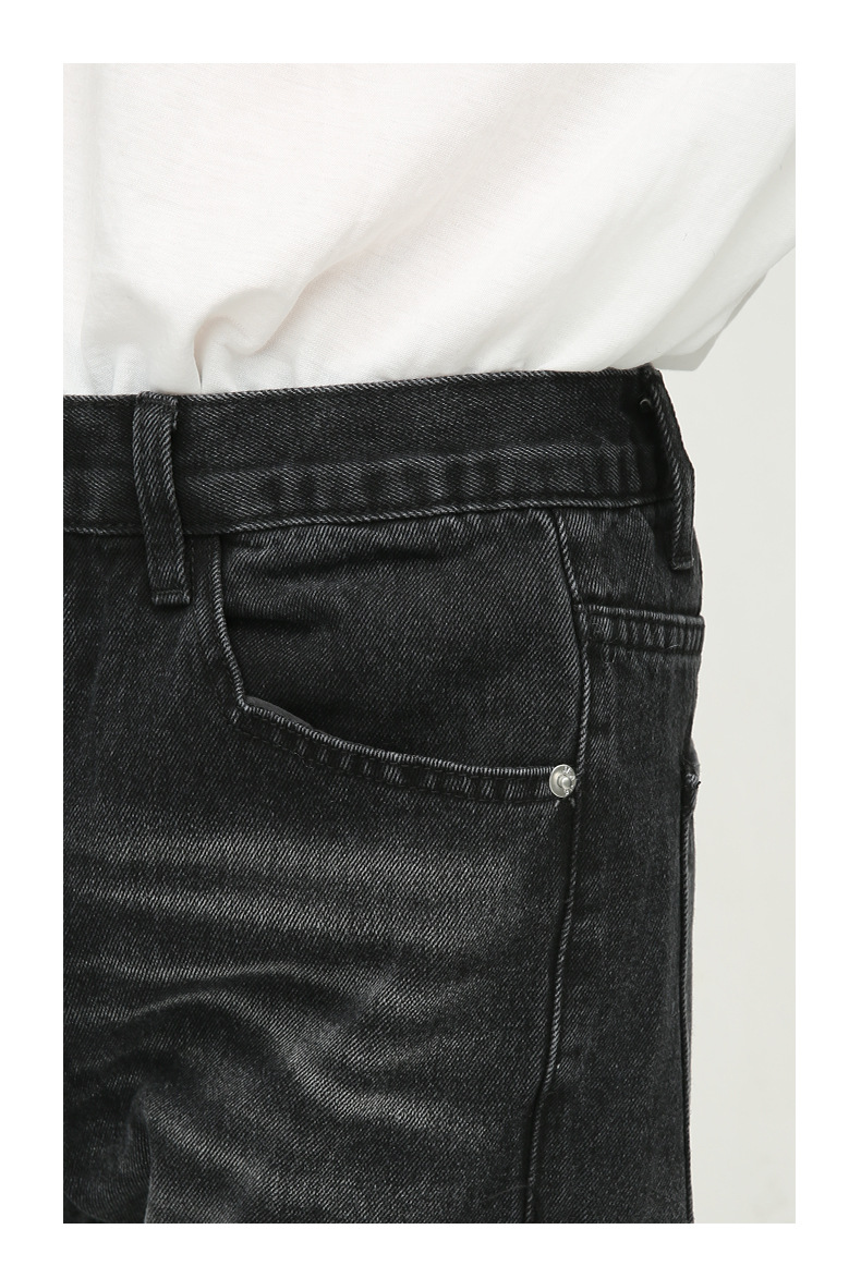 Loose Worn Looking Washed-out Slightly Flared Jeans 10