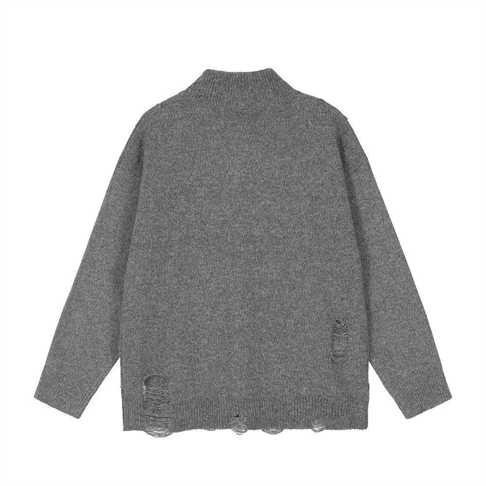 Stand Collar Cardigan Sweater - Image 11