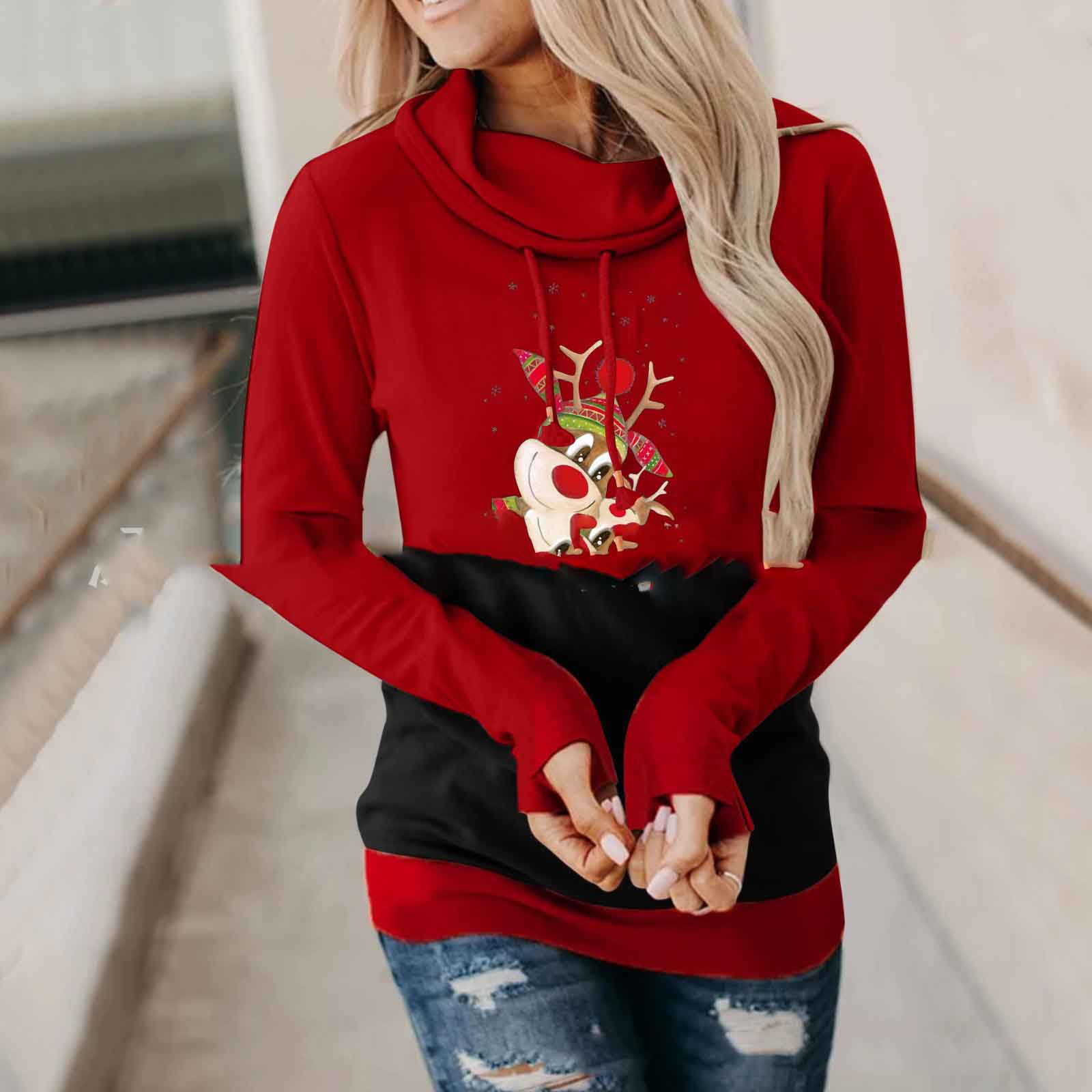 Christmas Stitching Sweatshirt Image 7