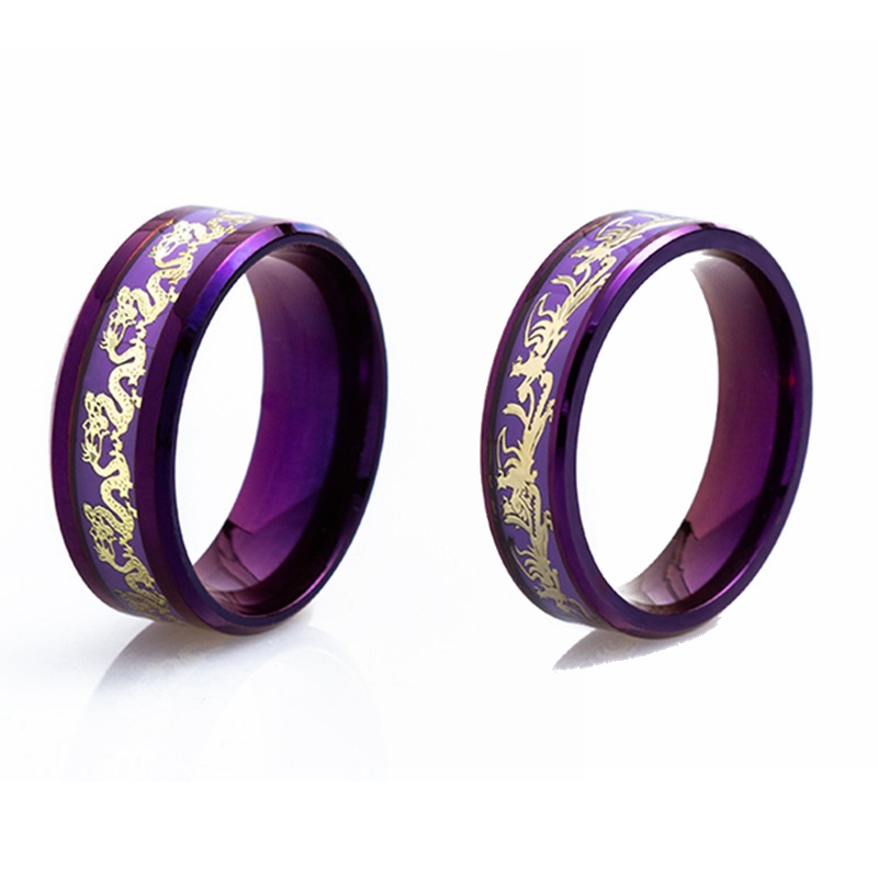 Purple Titanium Steel Ring 3