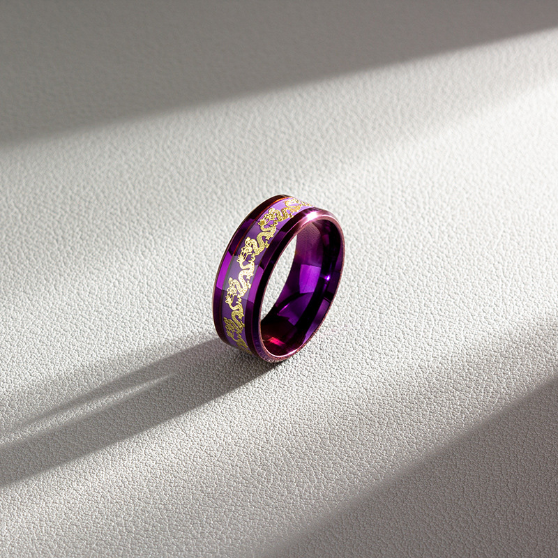 Purple Titanium Steel Ring 6