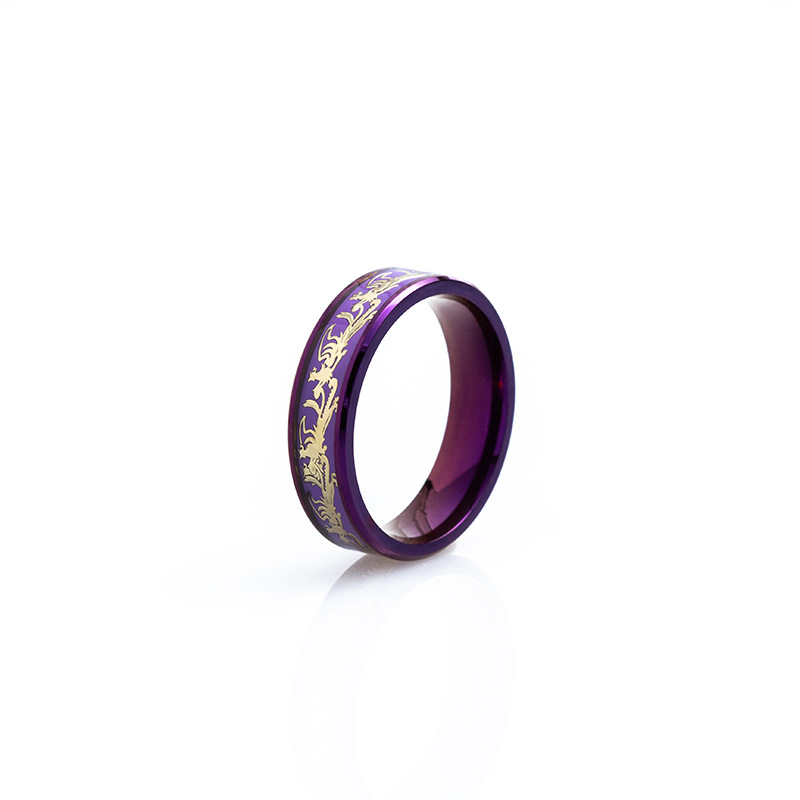 Purple Titanium Steel Ring 1