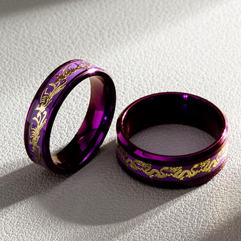 Purple Titanium Steel Ring 5