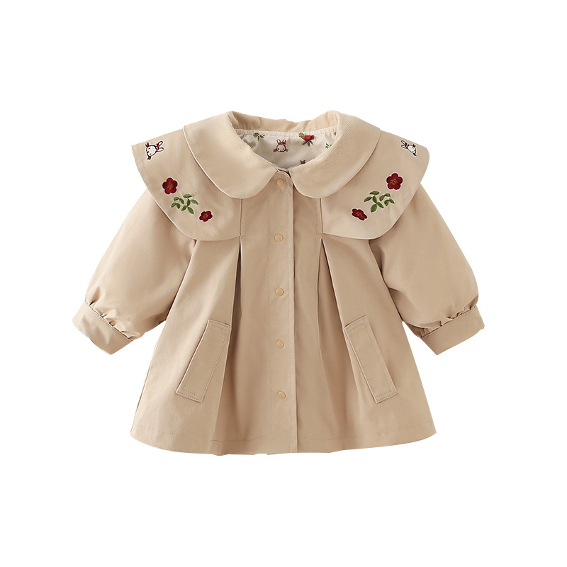 Khaki Trench Coat Close Up