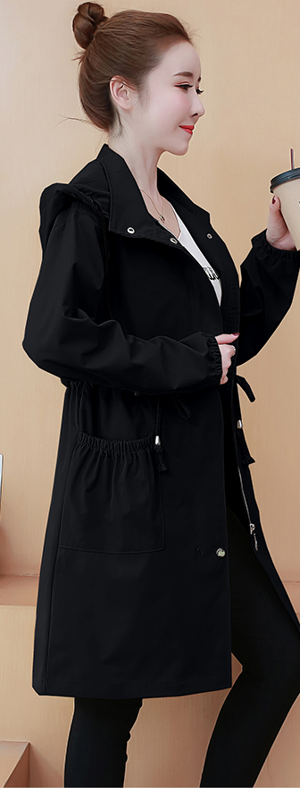 Casual Hooded Fashion Coat Image 3