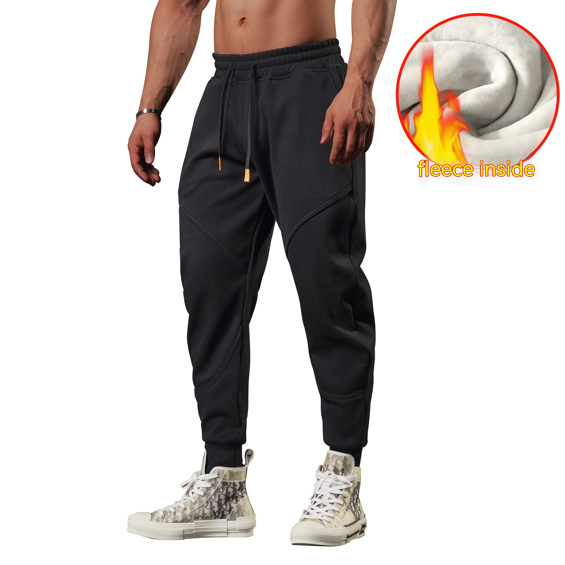 Warm Leisure Outdoor Track Sweatpants Image 3
