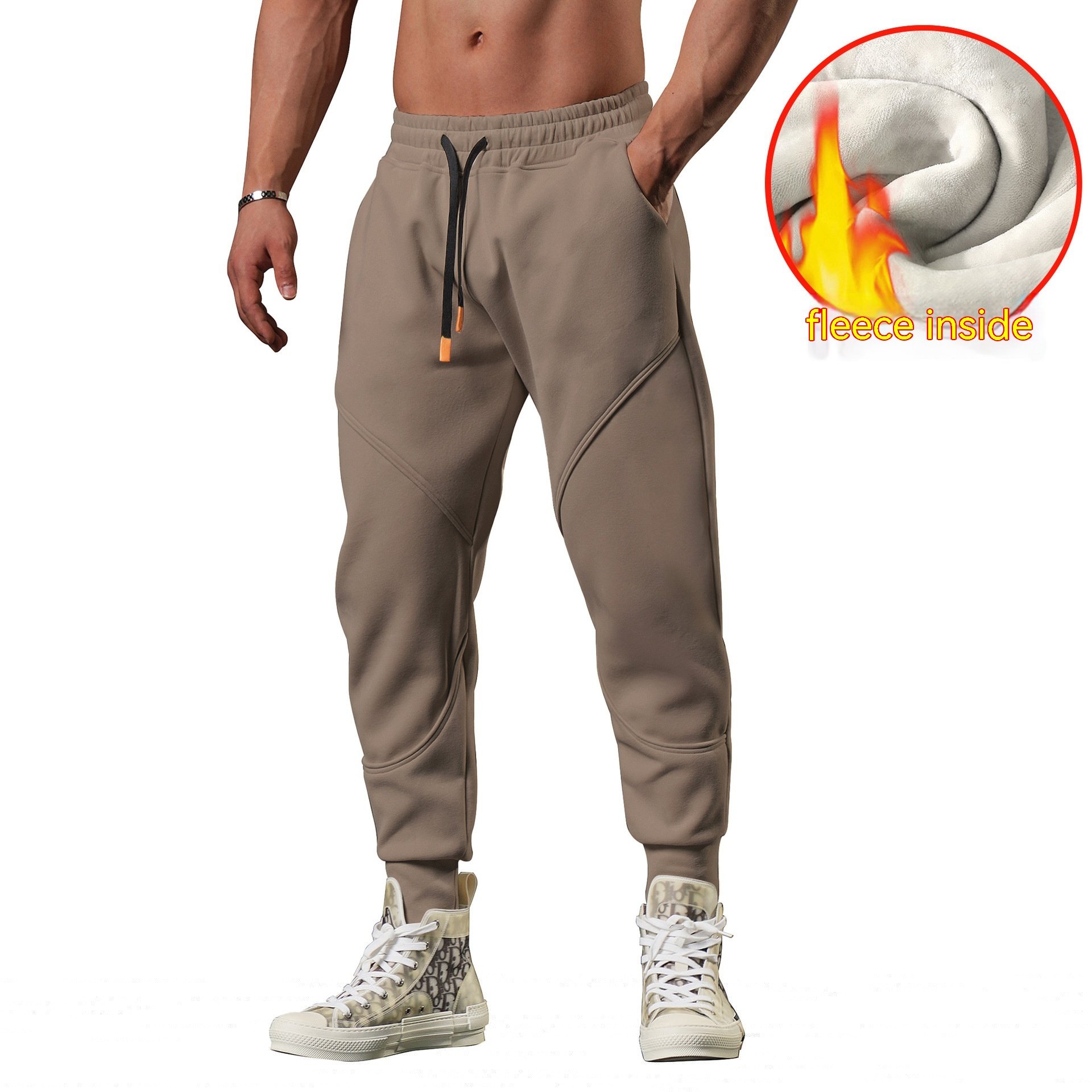 Warm Leisure Outdoor Track Sweatpants Image 5