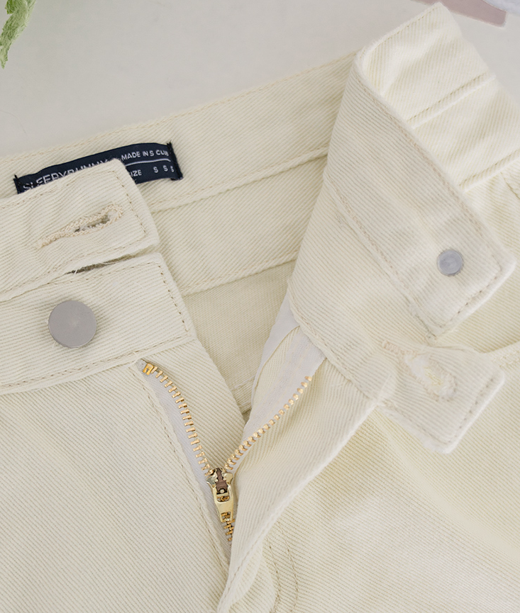 Frayed High-Waist Denim Shorts