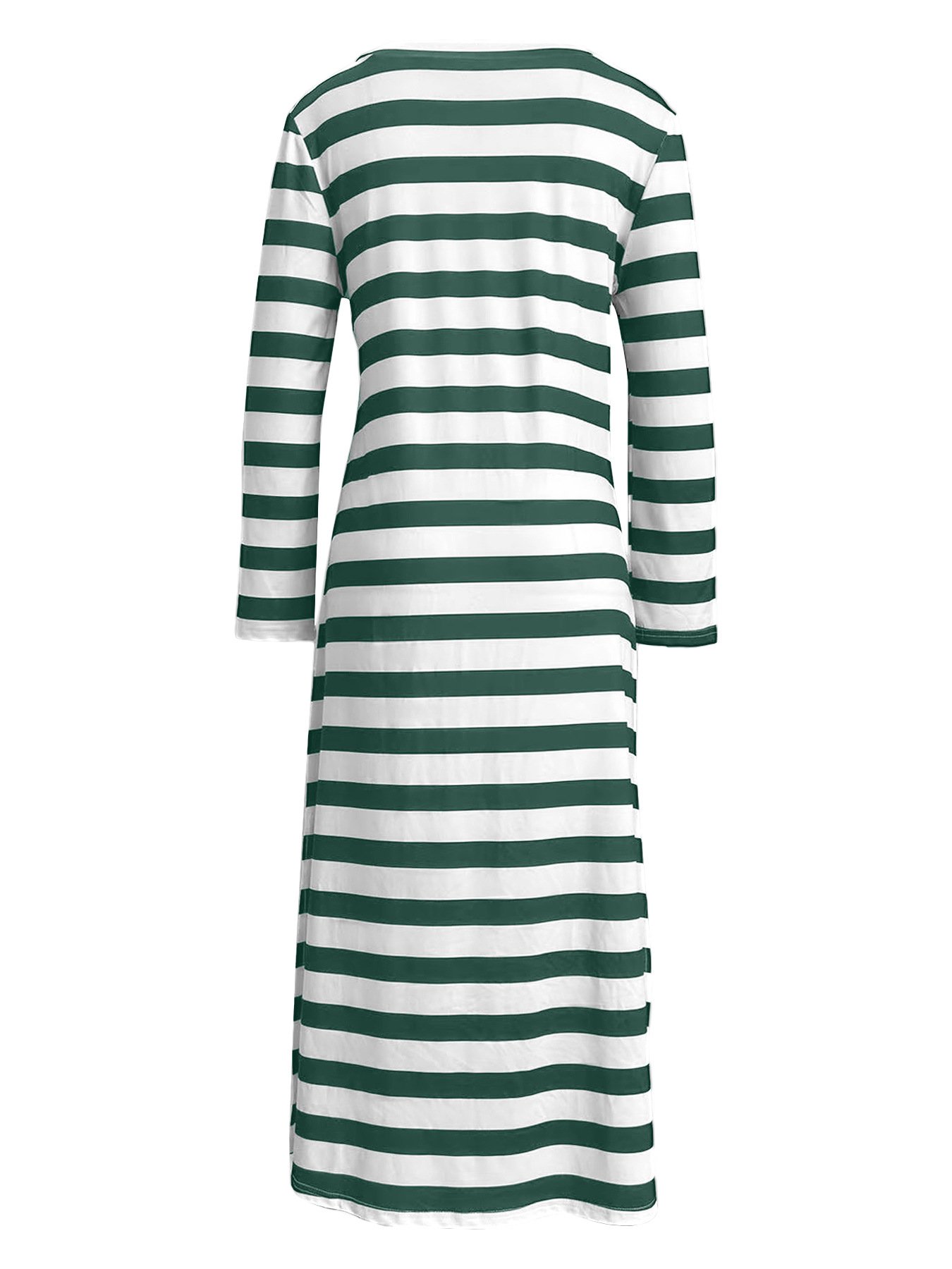 Women's Long Sleeve Slit Loose Printed Dress 5
