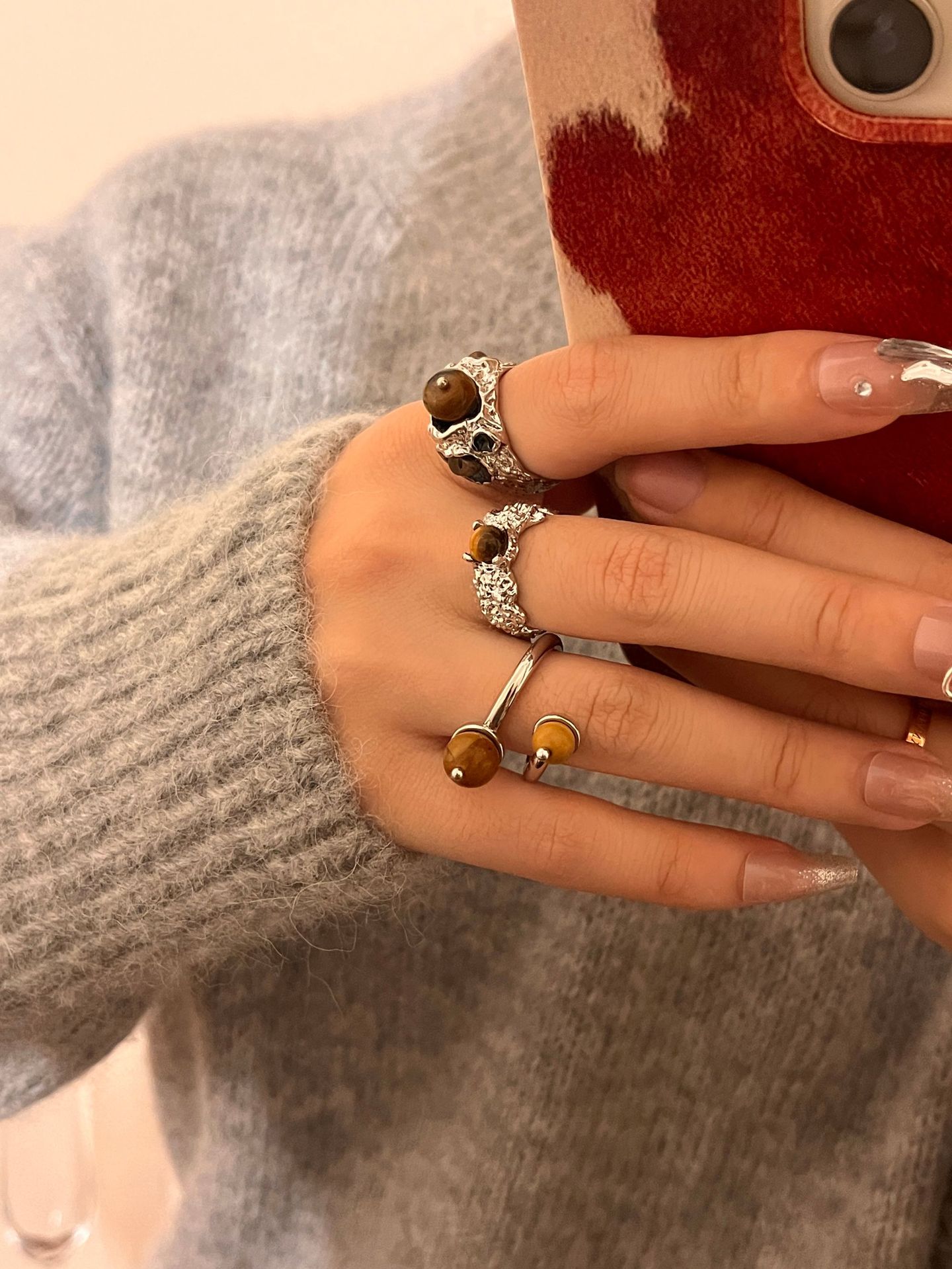 Tigereye Ring Close Up