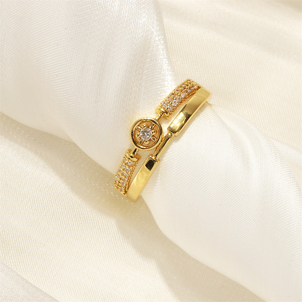 Elegant Cross Cord Ring 1