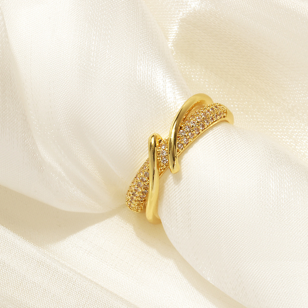 Elegant Cross Cord Ring 6