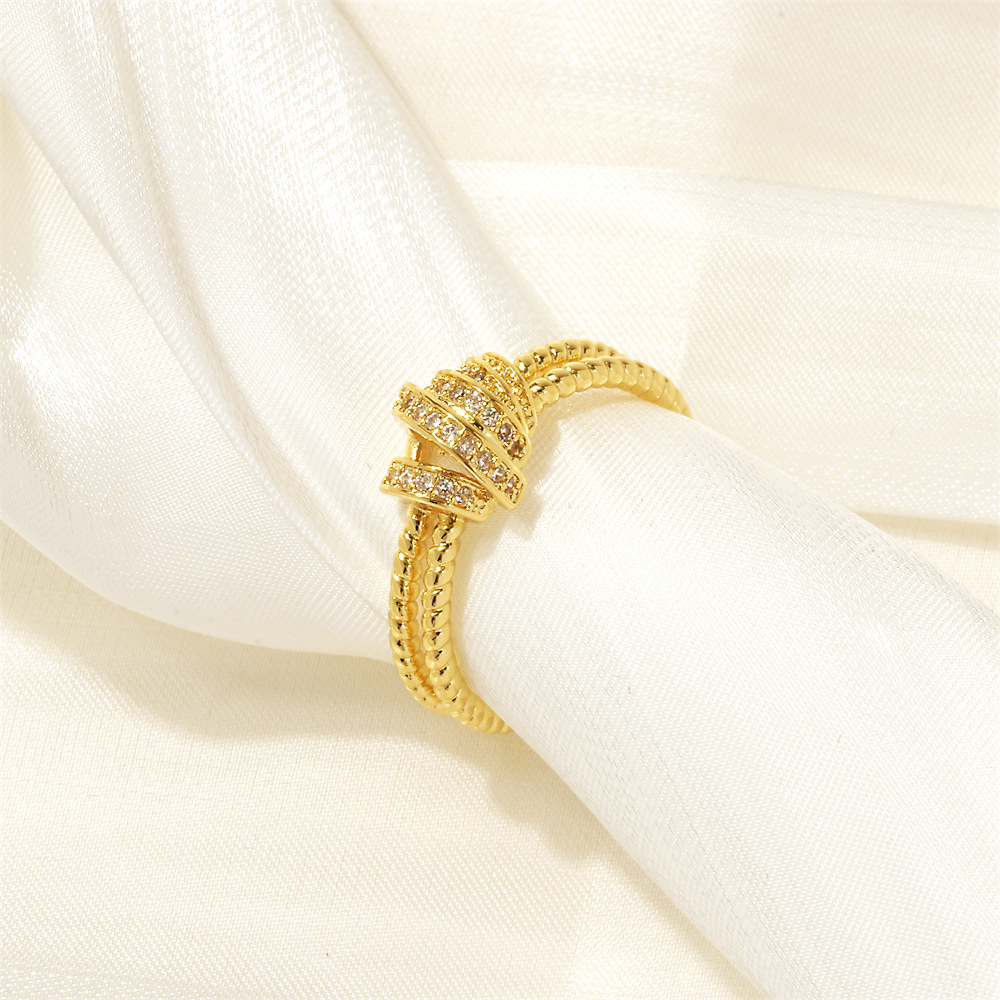Elegant Cross Cord Ring 4