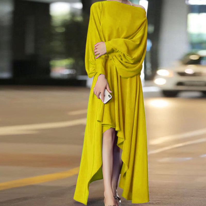 Solid Color Women's Dress 2