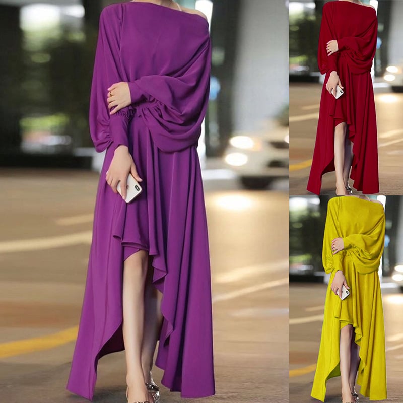 Solid Color Women's Dress 5