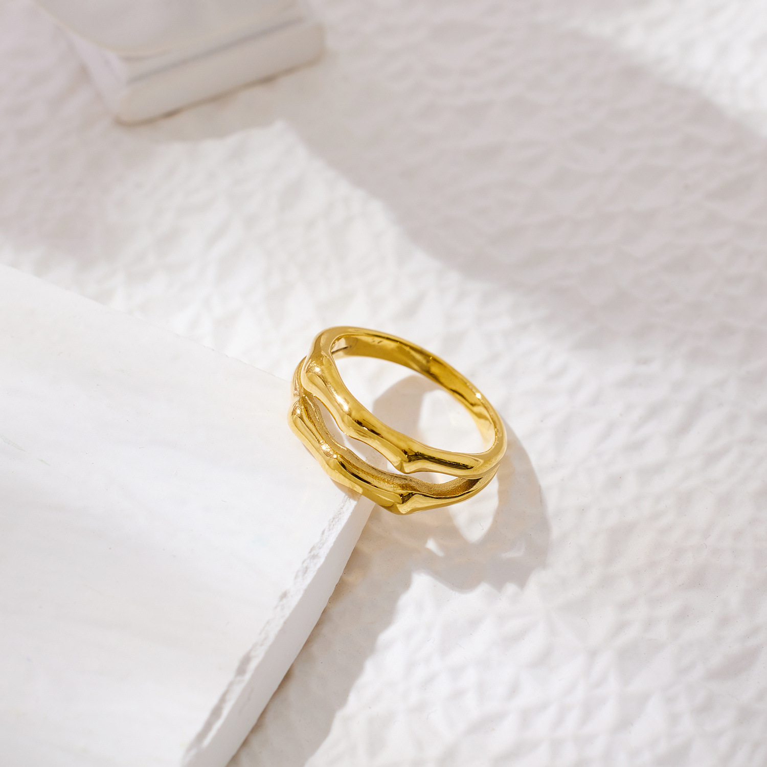 Titanium Steel Twin Style Ring 2