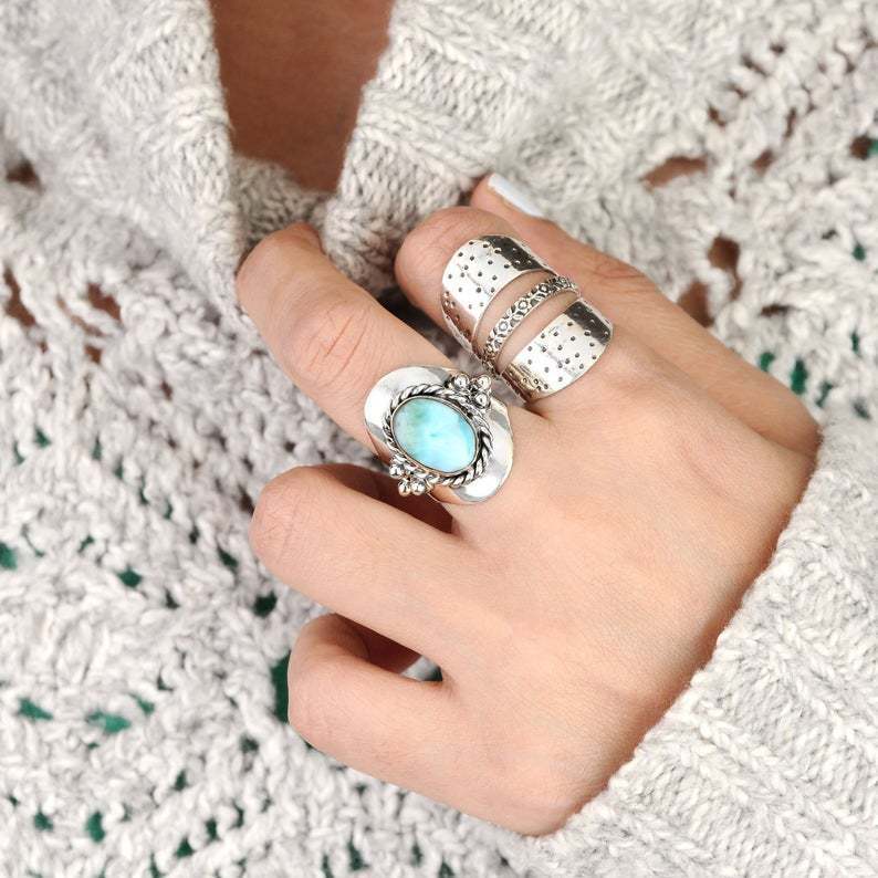 Bohemian Jewelry Emerald Ring 1