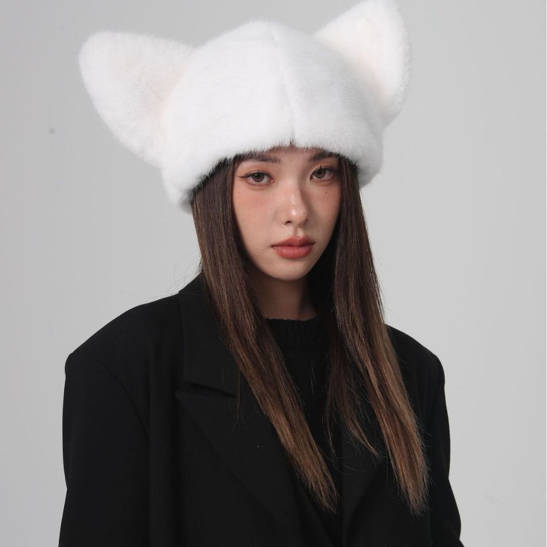 Plush Velvet Hat Back View