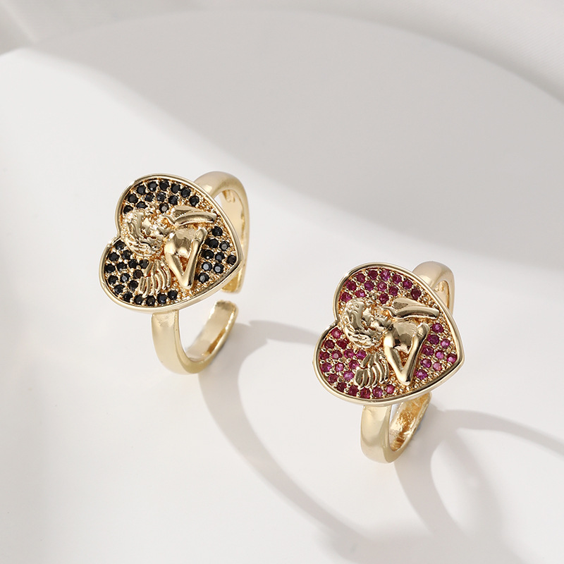 Heart-shaped Zircon Ring