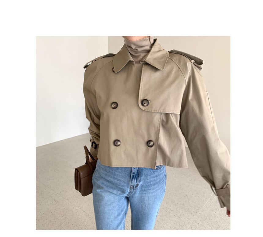 Korean Ins Autumn Trench Coat Image 2