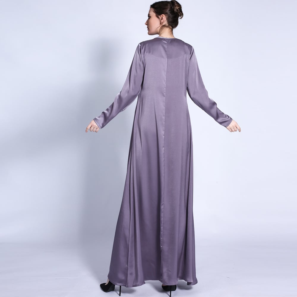 Women's Solid Color Loose Waist Dress - Image 3
