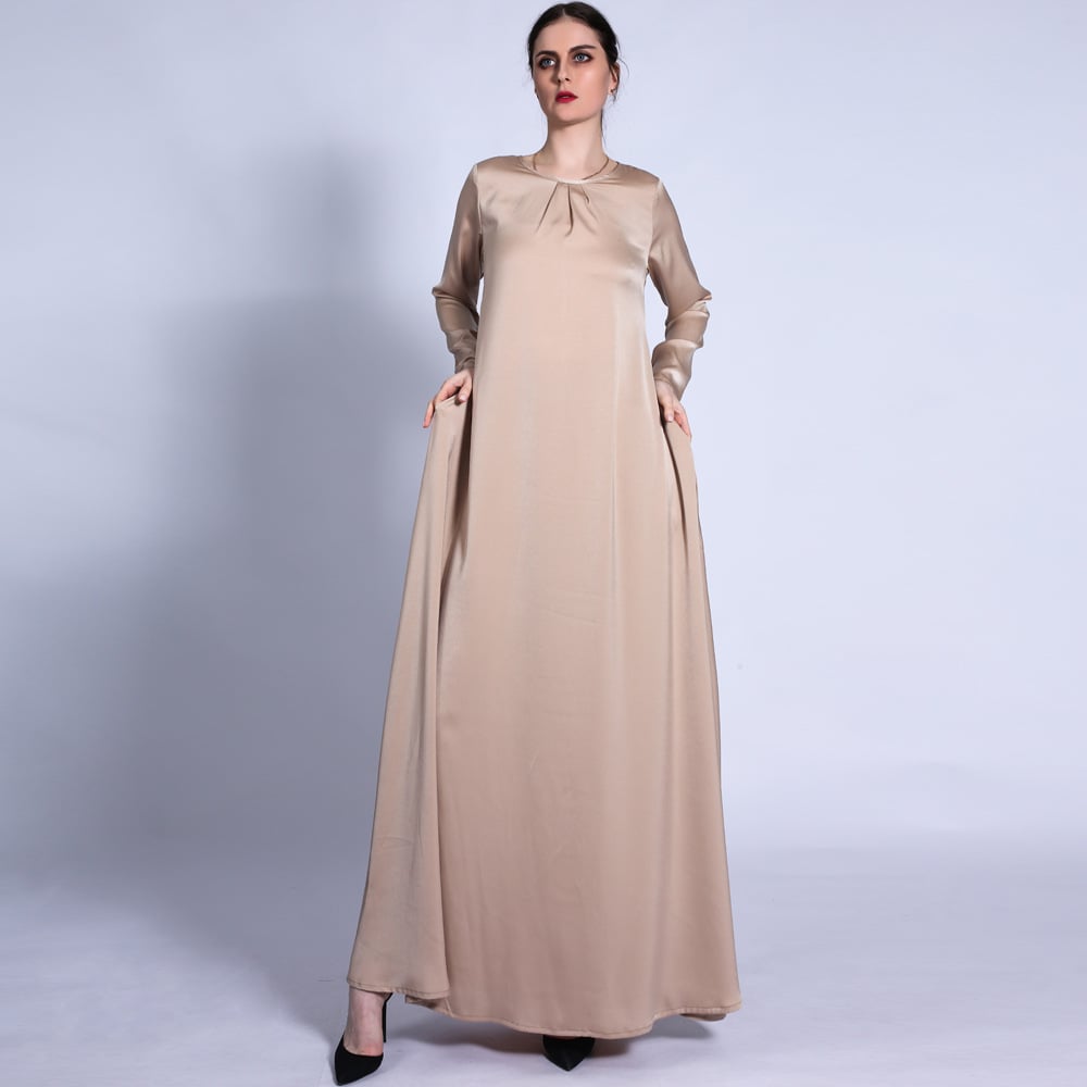 Women's Solid Color Loose Waist Dress - Image 8