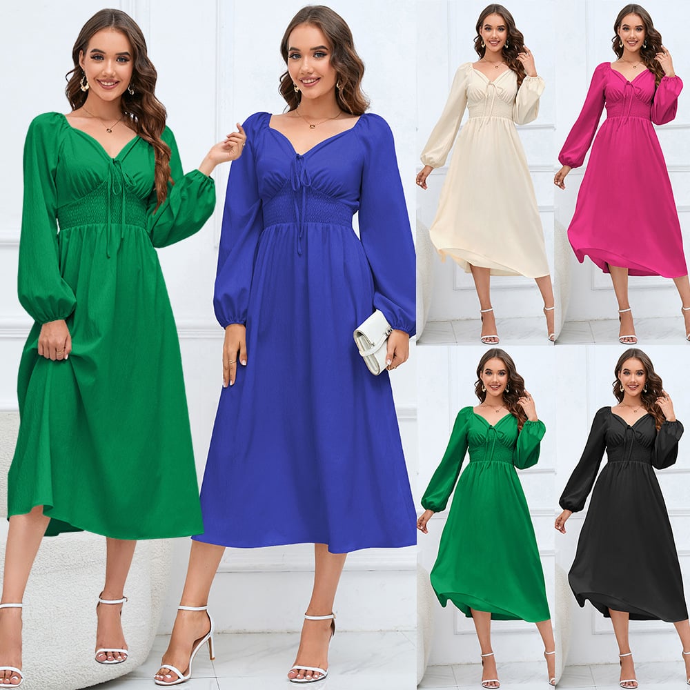 Elegant V-neck Dress