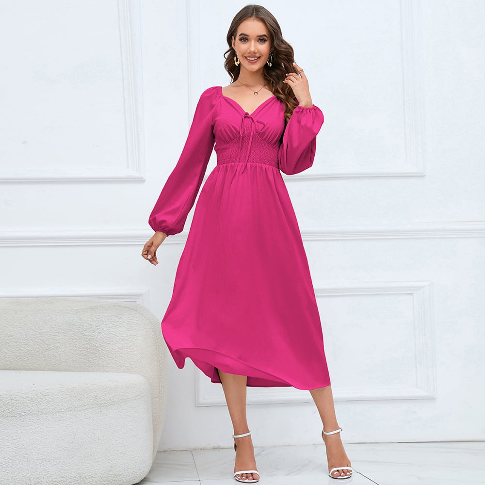 Elegant V-neck Dress