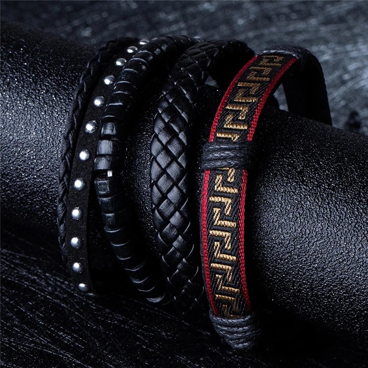 Retro Multi-layer Adjustable Beaded Bracelet Image 3