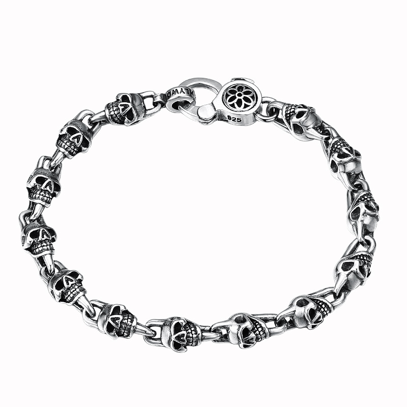 Vintage Trendy S925 Sterling Silver Bracelet 4