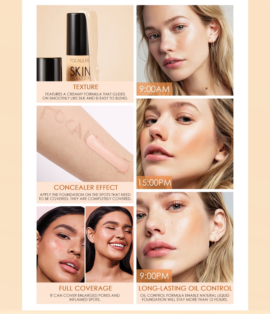 Feiluer Concealer Liquid Foundation Image 8