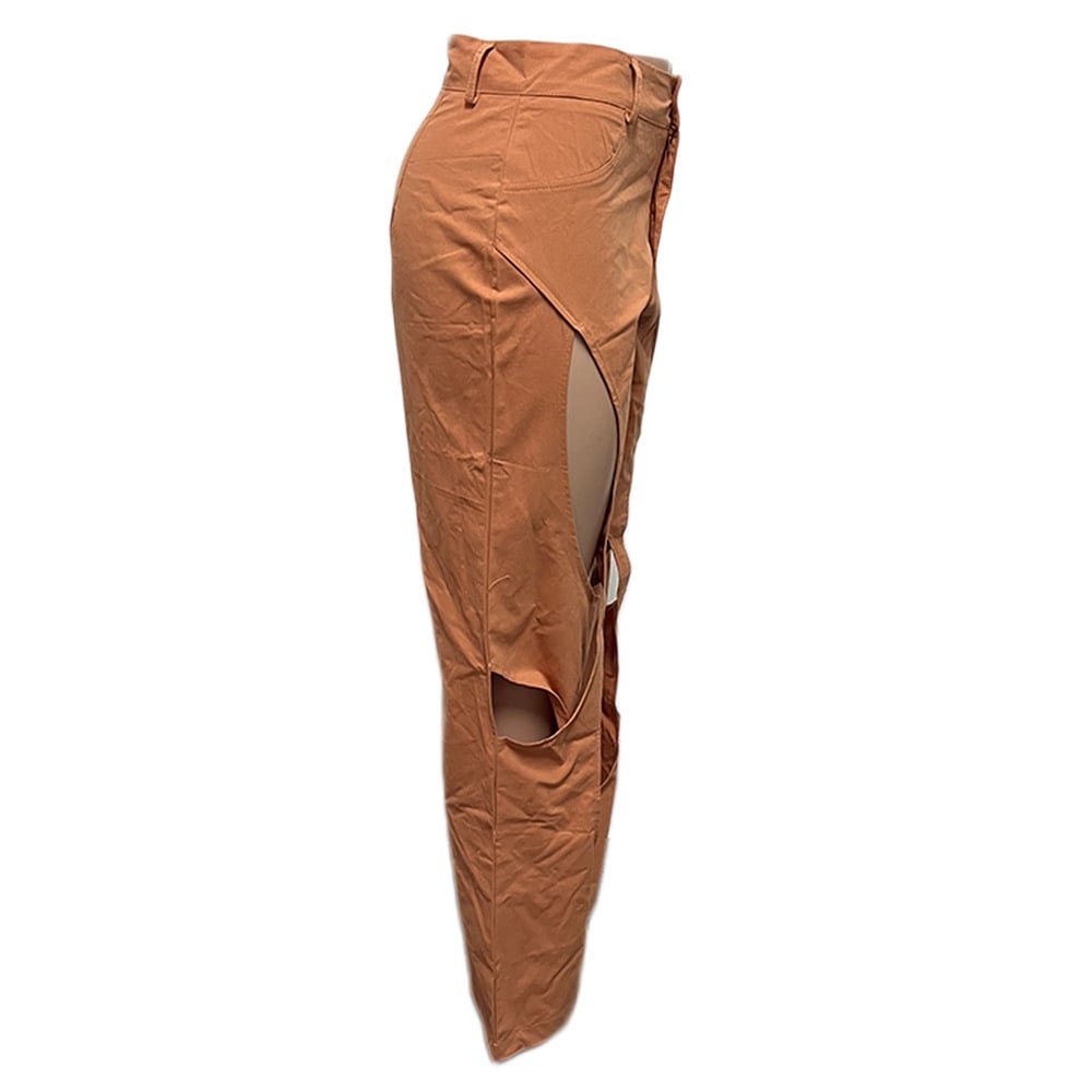 Cotton and Linen Flower Casual Pants 8