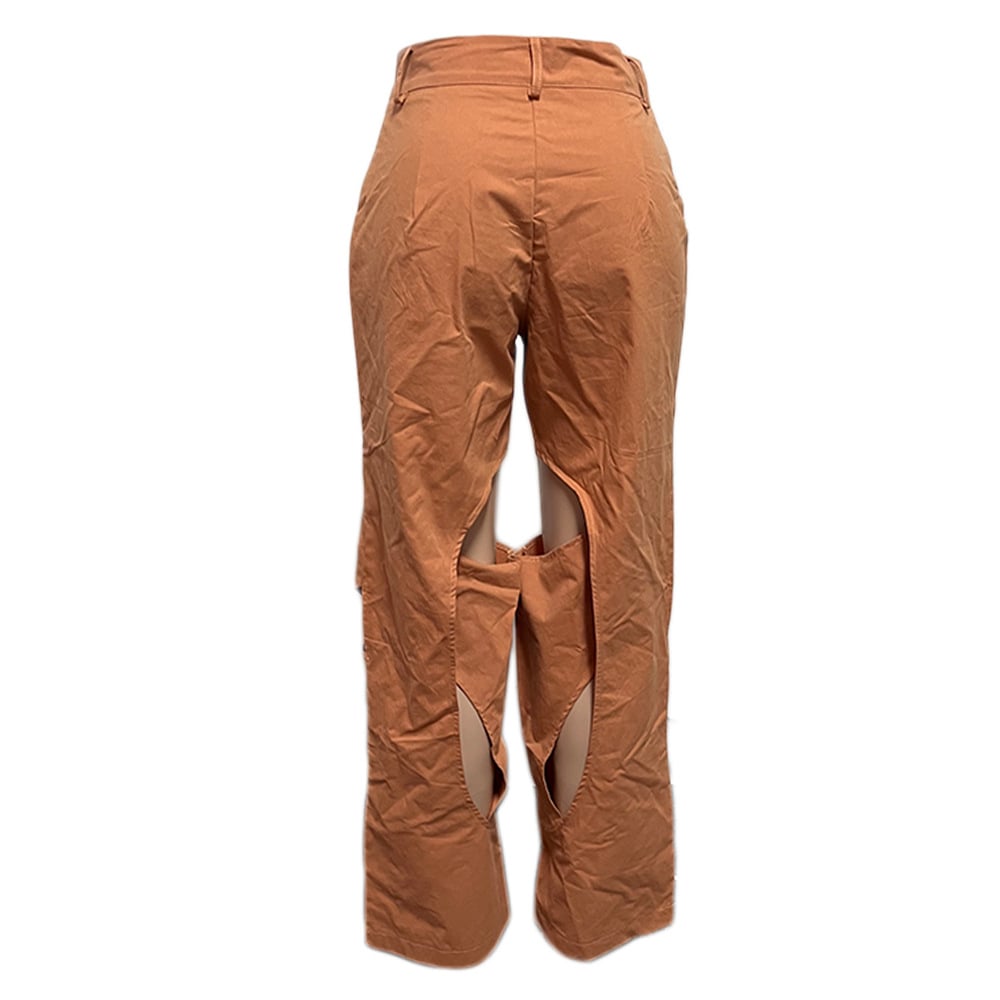 Cotton and Linen Flower Casual Pants 7