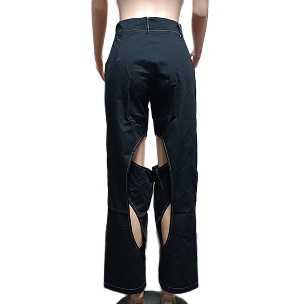 Cotton and Linen Flower Casual Pants 16