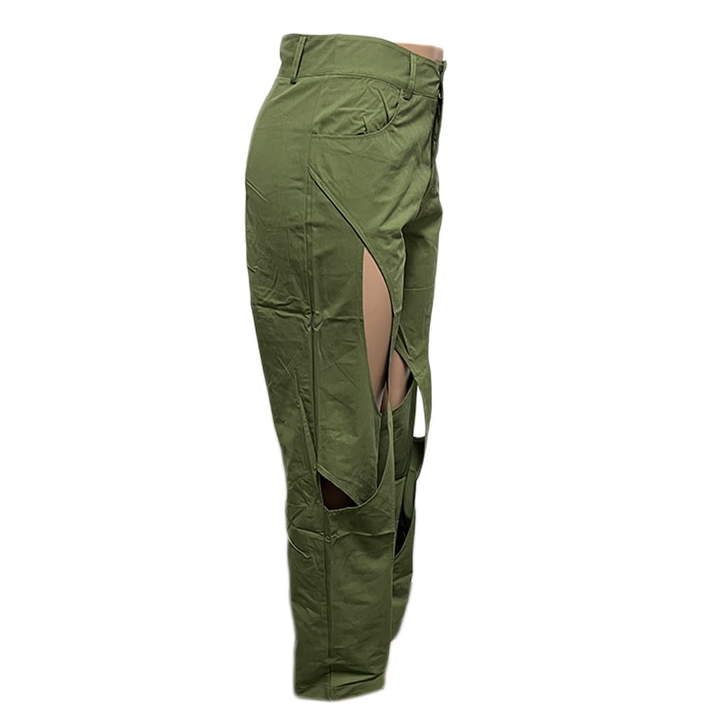 Cotton and Linen Flower Casual Pants 24