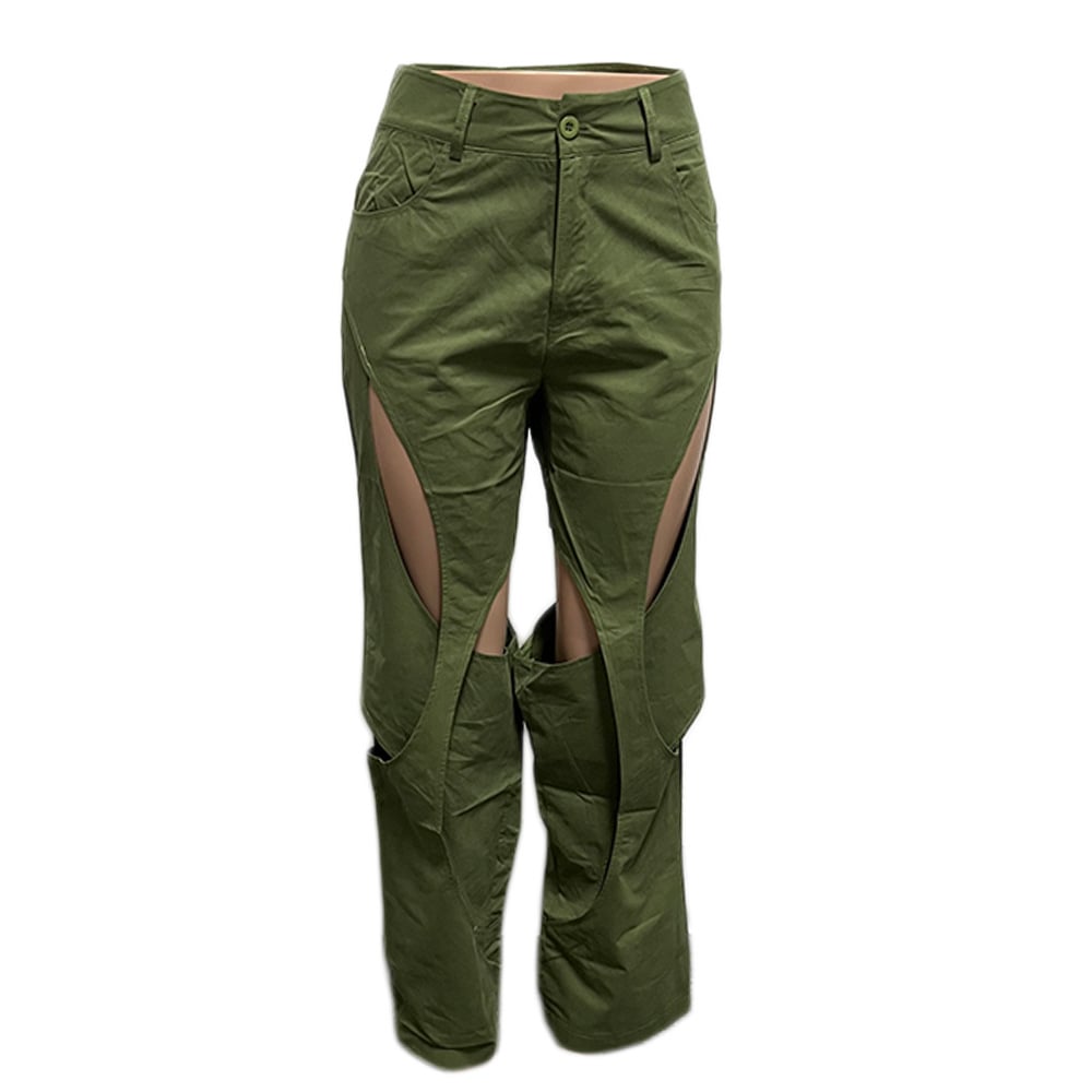 Cotton and Linen Flower Casual Pants 13