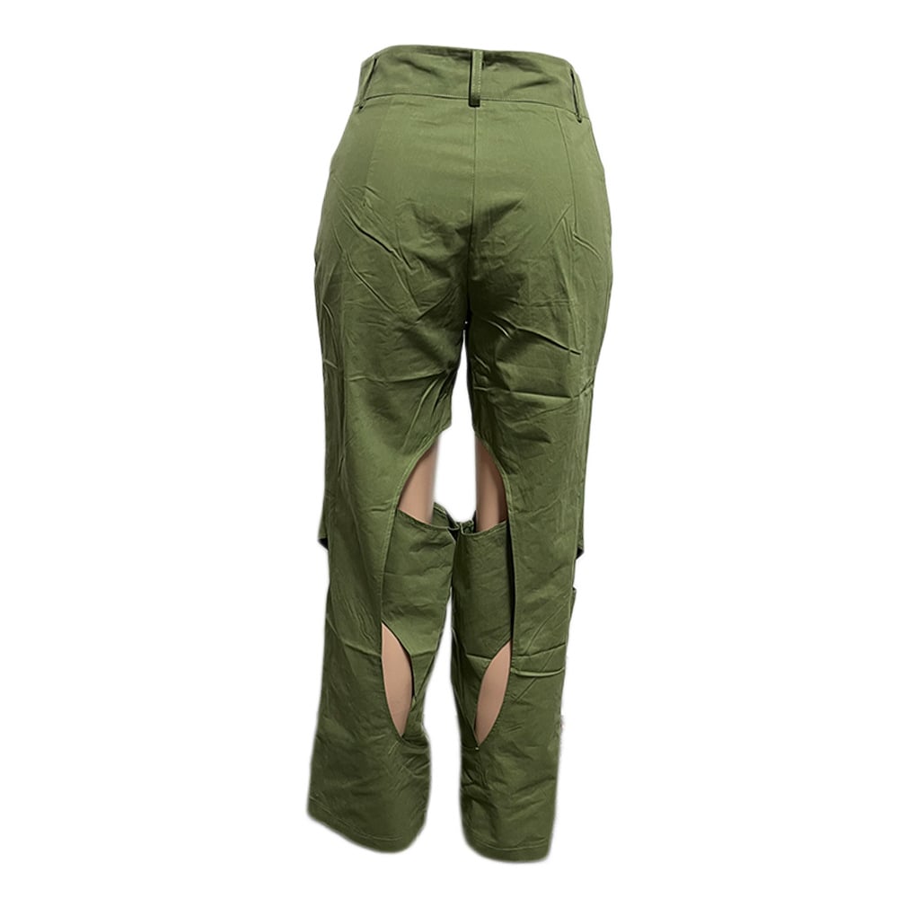 Cotton and Linen Flower Casual Pants 14