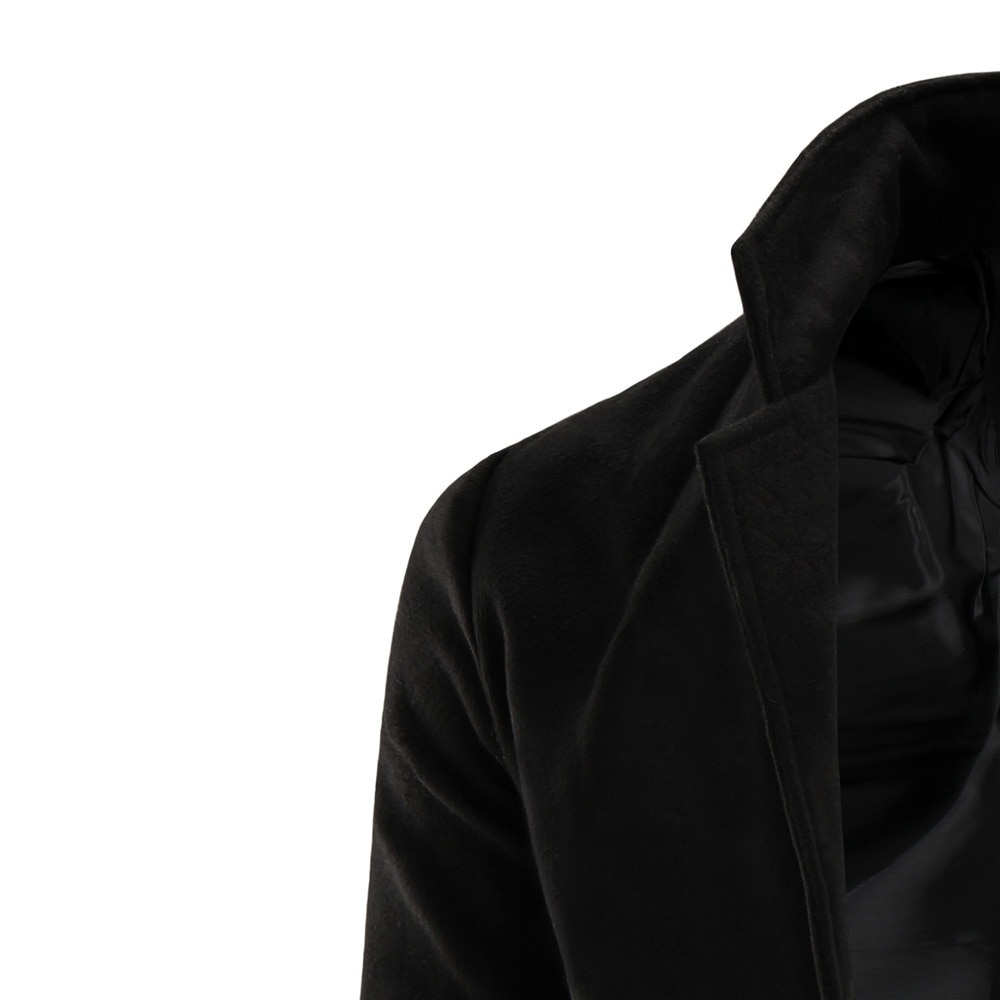 Men's Mid-Length Coat 13