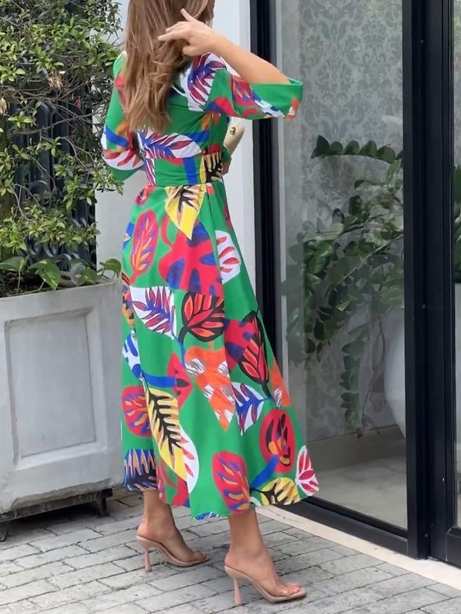 Fashion Long Sleeve Shirt Dress - Image 3