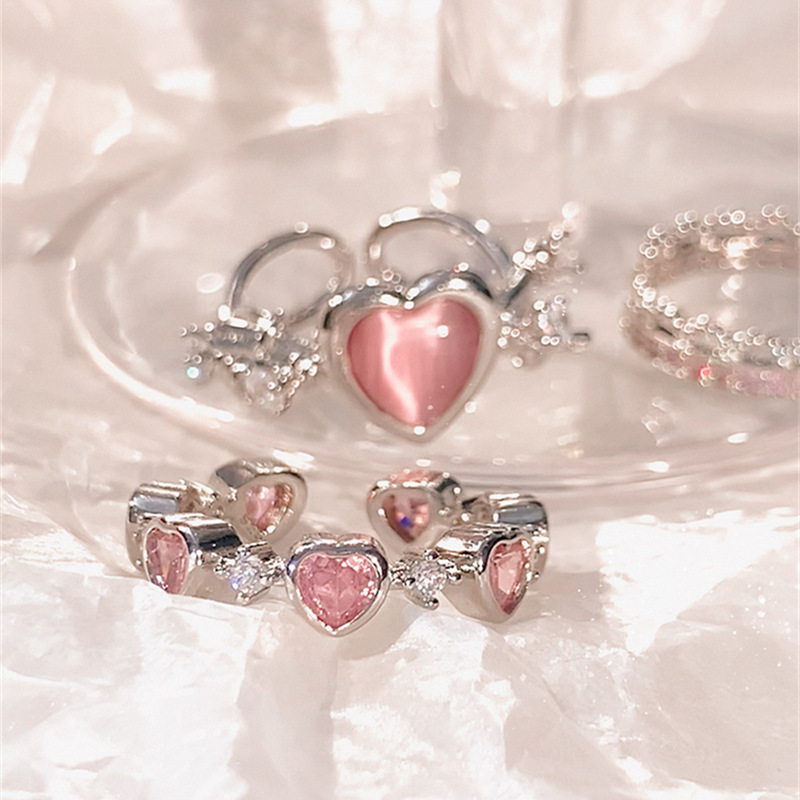 Fashion Love Heart-shaped Ring 3