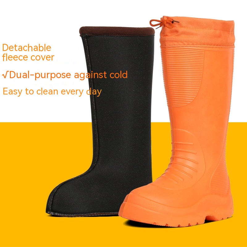 Orange Winter Boots