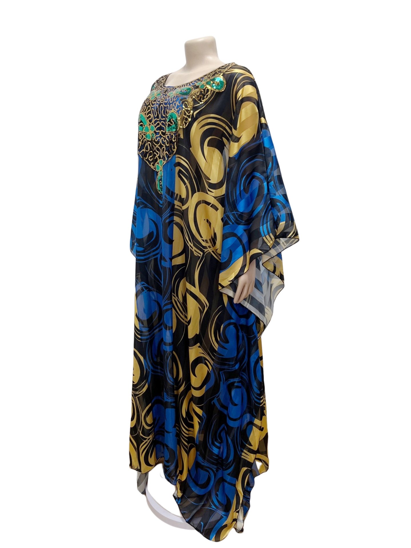 Fashion Printed Robe Dress