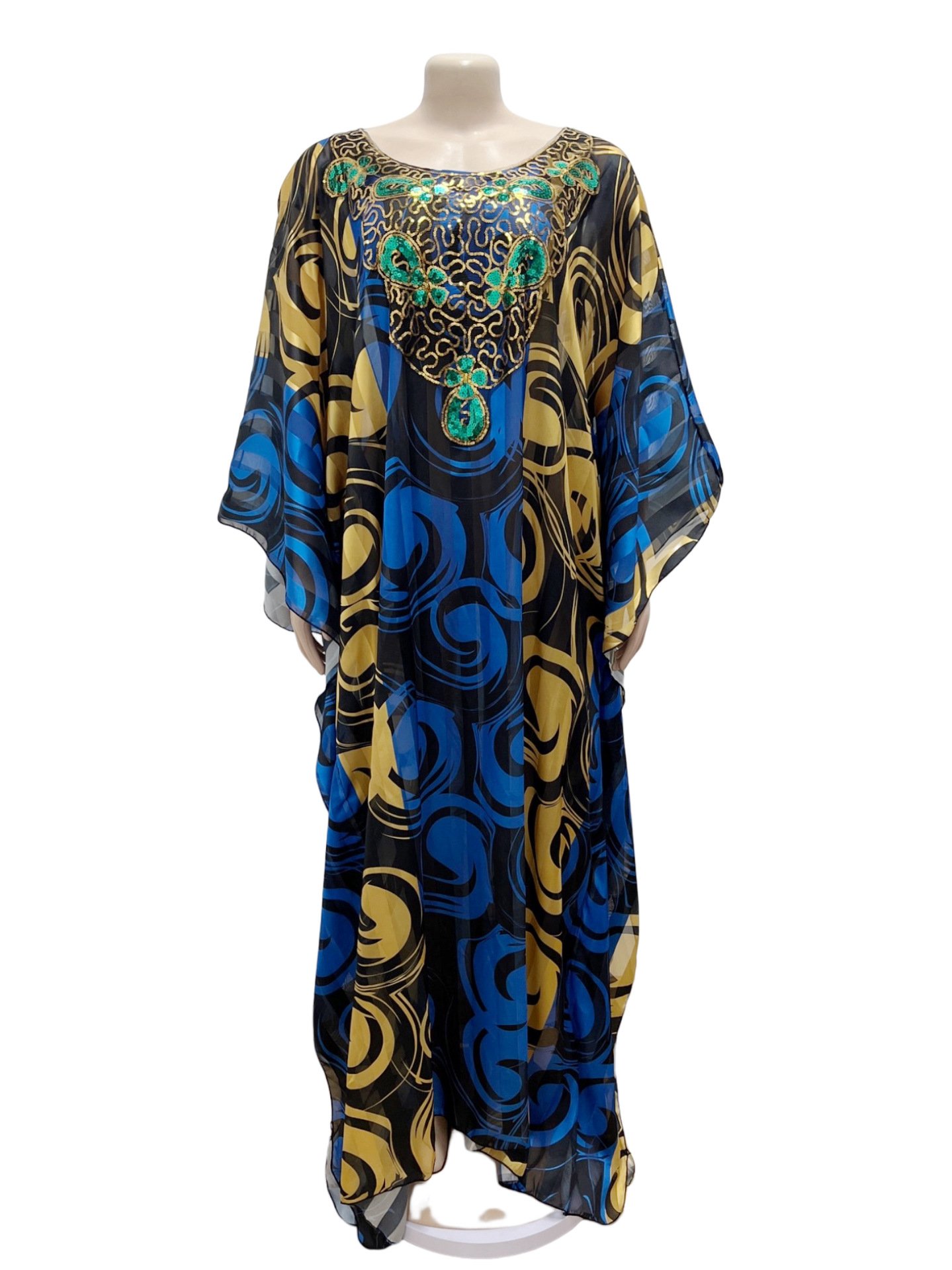 Fashion Printed Robe Dress